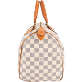 Louis Vuitton Monogram Damier Azur Canvas Speedy 30 Handbag