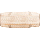 Fendi Monogram Zucca Baguette Buckle Shoulder Bag