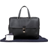 Prada Black Saffiano Leather Triangle Business Handbag