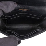 Yves Saint Laurent Grain de Poudre Quilted Leather Envelope Wallet