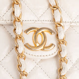 Chanel Quilted Leather Wavy CC Lucky Number 5 Small Crossbody Bag