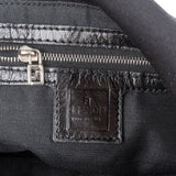 Fendi Black Cotton Mamma Baguette Buckle Shoulder Bag