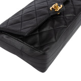Chanel Quilted Lambskin 24K Gold Single Flap Crossbody Bag