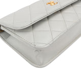Chanel Quilted Lambskin Mini Adjustable Wallet On Chain Crossbody Bag