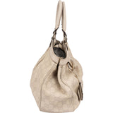 Gucci Off White Guccissima Leather Sukey Handbag