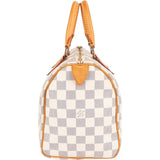 Louis Vuitton Monogram Damier Azur Canvas Speedy 25 Handbag