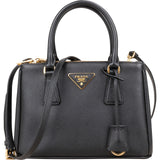 Prada Saffiano Leather Small Galleria Double ZIP Handbag