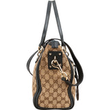 Gucci Monogram GG Leather Tote Satchel Handbag