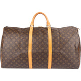 Louis Vuitton Monogram Canvas Keepall 60 Travel Bag - vintageandkickz