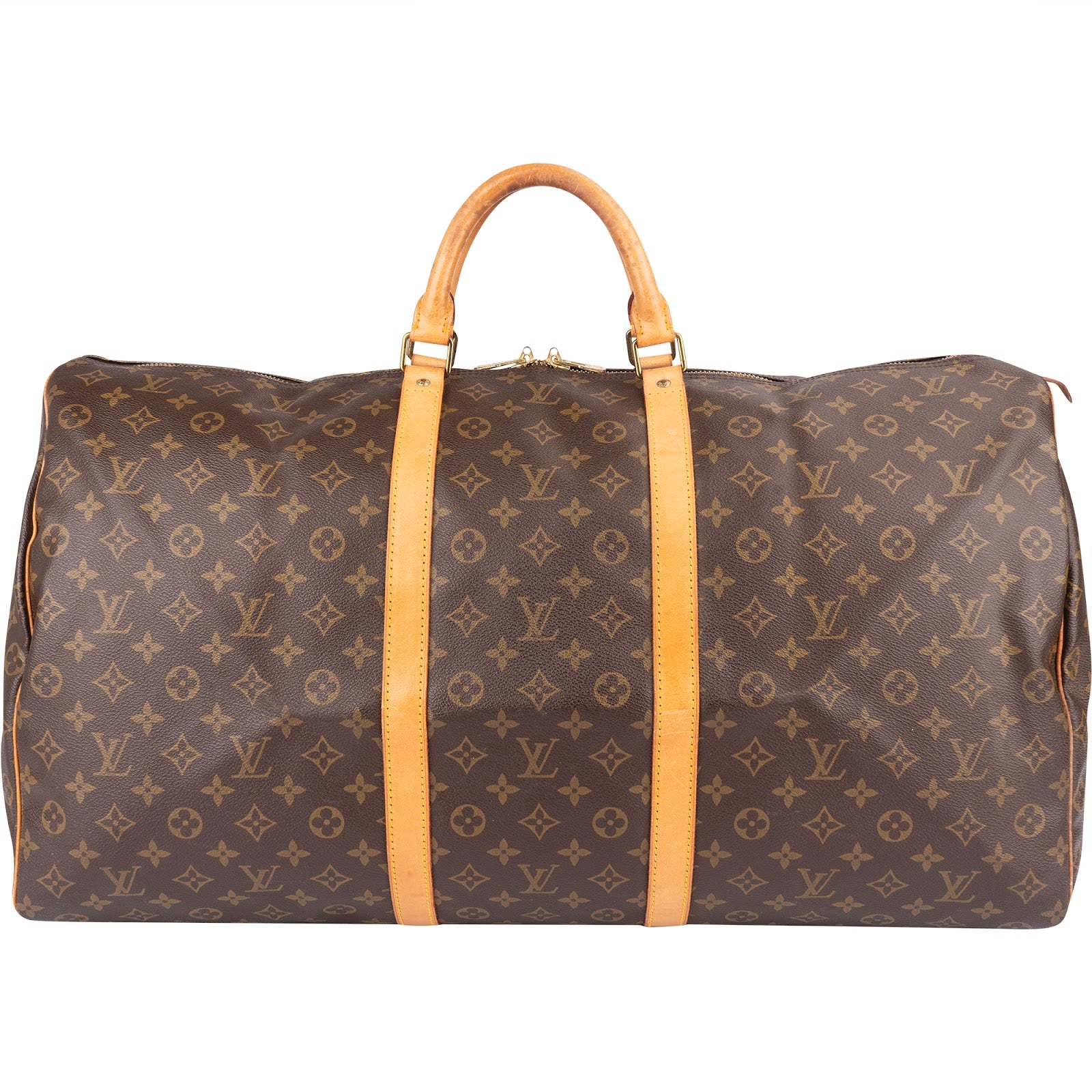 Louis Vuitton Monogram Canvas Keepall 60 Travel Bag - vintageandkickz