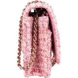Chanel Quilted Tweed Wallet on Chain Crossbody Bag