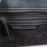 Céline Noir Grained Calfskin Luggage Handbag