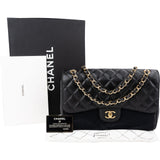 Chanel Quilted Caviar Leather Double Flap Crossbody Bag