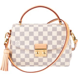 Louis Vuitton Monogram Damier Azur Canvas Crossette Handbag
