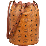 MCM Monogram Visetos Drawstring Bucket Crossbody Bag