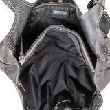 Miu Miu Black Grained Leather Knot Shoulder Bag