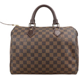 Louis Vuitton Monogram Damier Ebene Speedy 30 Handbag