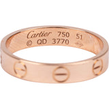 Cartier Au 750 Roségold LOVE Wedding Band Ring (#55)