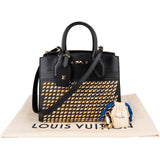 Louis Vuitton Black Studded Leather City Steamer PM Handbag
