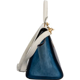 Céline Tricolor Leather Trapeze Handbag