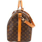 Louis Vuitton Monogram Canvas Keepall 50 Bandoulière Travel Bag