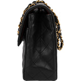 Chanel Quilted Lambskin 24K Gold Single Flap Shoulder Bag