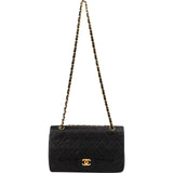 Chanel Quilted Lambskin 24K Gold Medium Double Flap Shoulder Bag