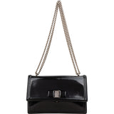 Salvatore Ferragamo Patent Leather Vara Bow Flap Crossbody Bag