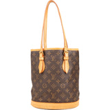 Louis Vuitton Monogram Canvas Bucket PM Shoulder Bag