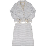 Chanel Multicolor Tweed Fringe Costume Set (DE36 / FR38)