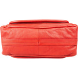 Chloé Red Grained Leather Paraty Shoulder Handbag