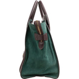 Céline Bicolor Suede & Leather Large Luggage Handbag