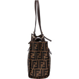 Fendi Monogram FF Zucca Canvas Small Tote Shoulder Bag