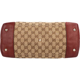 Gucci Monogram GG Web Dressage Tote Handbag