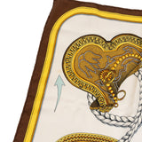 Hermès Grand Apparat Silk Carre 90 Scarf Tuch