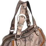 Christian Dior Metallic Leather Gaucho Saddle Handbag