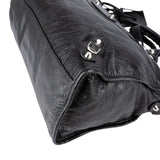 Balenciaga Noir Arena Leather City Handbag