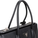 B04 Prada Black Saffiano Leather Lux Galleria Handbag xx - vintageandkickz