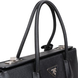 B04 Prada Black Saffiano Leather Lux Galleria Handbag xx - vintageandkickz