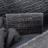 Gucci Monogram GG Black Horsebit Chain Pochette  Handbag