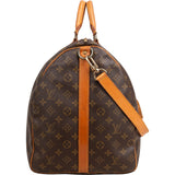 Louis Vuitton Monogram Canvas Keepall 60 Bandoulière Travel Bag