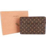 Louis Vuitton Monogram Canvas Pochette Homme Clutch