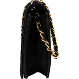 Chanel Quilted Lambskin Medium 24K Gold Single Flap Shoulder Bag