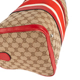 Gucci Monogram GG Canvas Vintage Web Boston Handbag