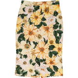 Dolce & Gabbana Multicolor Silk Floral Print Pencil Skirt (IT44)