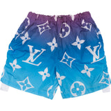 Louis Vuitton Monogram Ombre Gradient Nylon Board Swim Shorts (38)