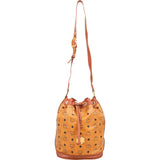 MCM Monogram Visetos Drawstring Bucket Crossbody Bag - vintageandkickz