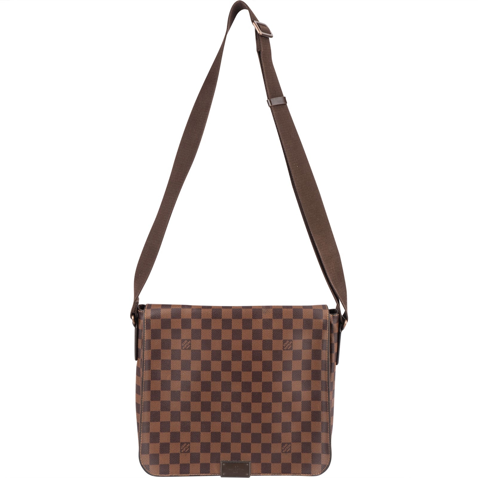 Louis Vuitton Monogram Damier Ebene Brooklyn Messenger Crossbody Bag - vintageandkickz