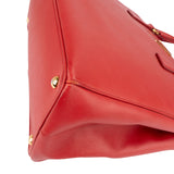 Prada Rouge Saffiano Leather Galleria Handbag