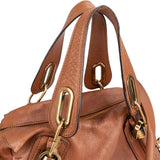 Chloé Pebbled Leather Paraty Shoulder Handbag